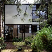 Eames House, exterior view Eames House, exterior view