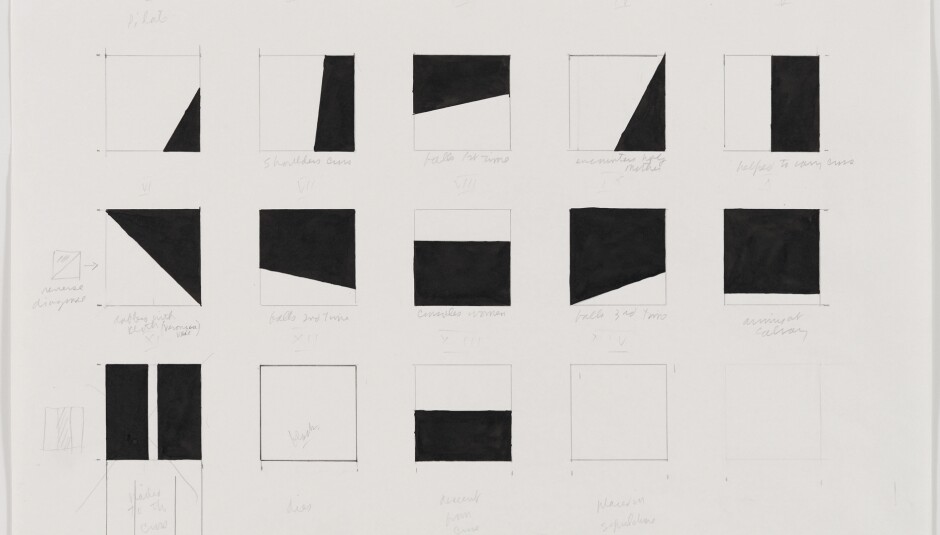 ELLSWORTH KELLY, STUDY FOR STATIONS OF THE CROSS, 1987. © ELLSWORTH KELLY FOUNDATION, PHOTO RON AMSTUTZ COURTESY ELLSWORTH KELLY STUDIO.