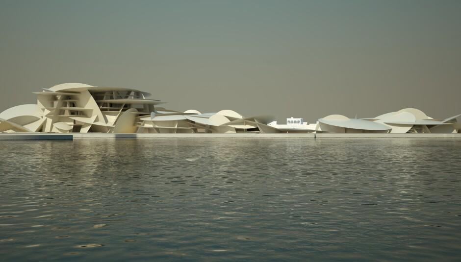 National Museum West View from the Doha Bay