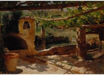 Well and Water Tank, Italian Villa Well and Water Tank, Italian Villa