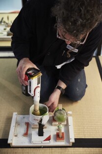 Installation view, Tom Sachs: Tea Ceremony, on view March 23 through July 24, 2016 at The Noguchi Museum, Long Island City, NY., 2016 Installation view, Tom Sachs: Tea Ceremony, on view March 23 through July 24, 2016 at The Noguchi Museum, Long Island City, NY., 2016