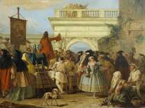 Giandomenico Tiepolo, The Charlatan (detail) Giandomenico Tiepolo, The Charlatan (detail)