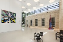 Interior view of the new courtyard at The Bass