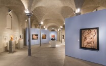 Exhibition view of Surreal Worlds. In focus: Jean Dubuffet at Sammlung Scharf-Gerstenberg with works by Zoltan Kemény, Henri Laurens and Jean Dubuffet