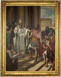 St Ambrose barring Theodosius from the cathedral St Ambrose barring Theodosius from the cathedral