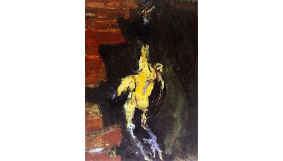 Chaim Soutine, Chicken Hanging Before a Brick Wall, 1925, oil on canvas. Kunstmuseum Bern, Switzerland. Artwork © Artists Rights Society (ARS), New York; Image provided by Erich Lessing/Art Resource, NY