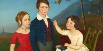 Friedrich Wasmann, 'Paul, Maria und Filomena von Putzer,' circa 1840.