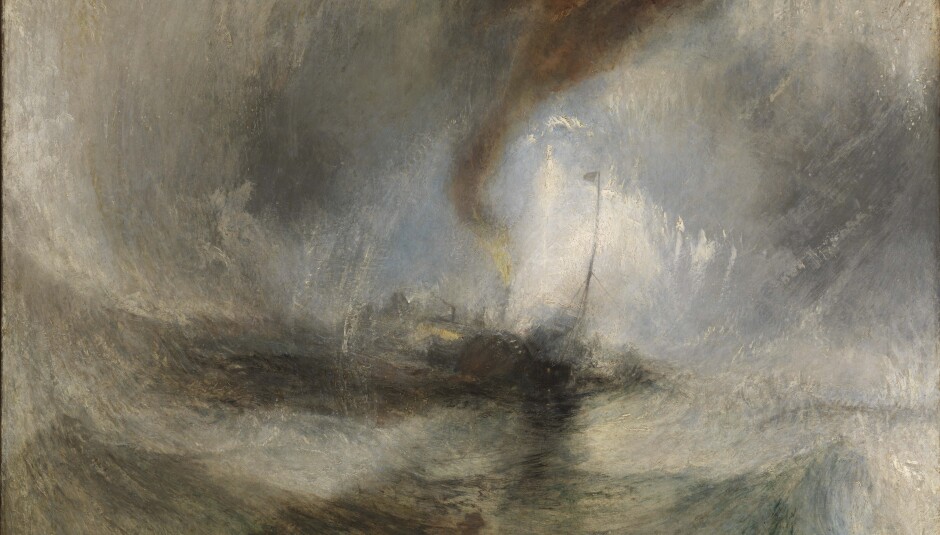 J.M.W. Turner, Snow Storm – Steam-Boat off a Harbour’s Mouth (Tate Britain)