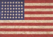 Jasper Johns, 'Flag', 1958, Private collection © Jasper Johns-VAGA, New York-DACS, photo by Jamie Stukenberg © The Wildenstein Plattner Institute, 2017 Jasper Johns, 'Flag', 1958, Private collection © Jasper Johns-VAGA, New York-DACS, photo by Jamie Stukenberg © The Wildenstein Plattner Institute, 2017