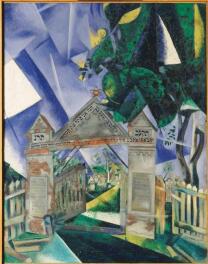Chagall_cemetery gates Chagall_cemetery gates
