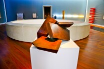 View of a past exhibition at the Musée Modern Museum (part of Musées royaux des Beaux-Arts de Belgique)