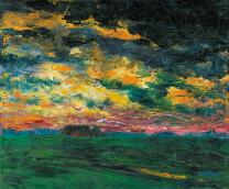 Emil Nolde, Ruffled Autumn Clouds Emil Nolde, Ruffled Autumn Clouds