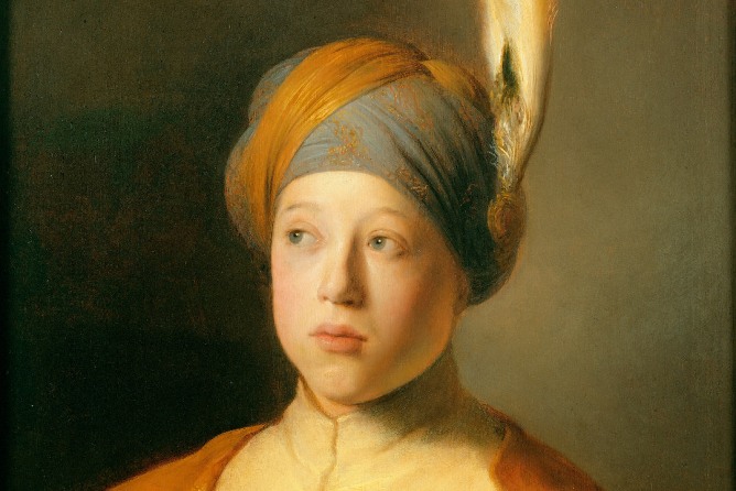 Jan Lievens’s Boy in a Cape and Turban (Portrait of Prince Rupert of the Palatinate), circa 1631, from The Leiden Collection