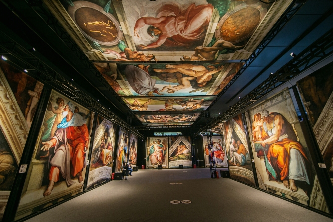 Michaelangelo's Sistine Chapel Exhibition, Shanghai World Financial Centre