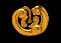 Gold plaque in the shape of a coiled panther from the Siberian collection of Peter the Great Gold plaque in the shape of a coiled panther from the Siberian collection of Peter the Great