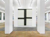 Installation view of Wade Guyton, 2016-2017 showing Wade Guyton, Untitled, 2016
