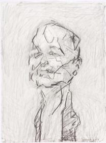 Frank Auerbach, Self-Portrait Frank Auerbach, Self-Portrait