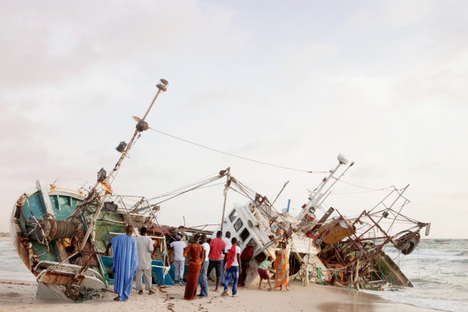 Dawit Petros, Act of Recovery (Part I), Nouakchott, Mauritania from The Stranger’s Notebook, 2016. Image courtesy the artist and Tiwani Contemporary, London.